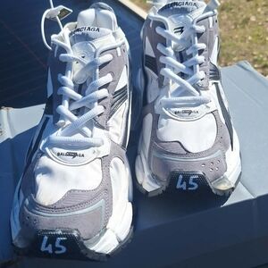 Balenciaga White and Gray Sneakers